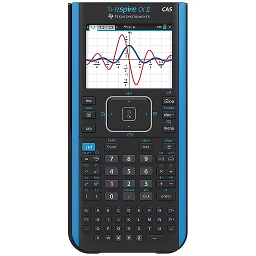 Texas Instruments TI-Nspire CX II CAS Color Graphing Calculator with Student Software (PC/Mac), Classroom Set, 10 Per Pack