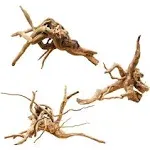 Hamiledyi 5.9-7.9in Aquarium Driftwood 3PCS Reptile Spider Wood Assorted Branches Natural Trunk Driftwood Tree Fish Tank Decoration