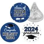 Personalized 2023 graduation class, graduation party favors, set of 6