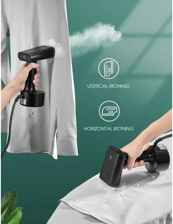 iTvanila Garment Steamer, Travel Steamer 7-in-1, Handheld Fabric Steamer 15s Fast Heat-up, Wrinkle Remover, 1200W Powerful Portable Fabric Steam Iron