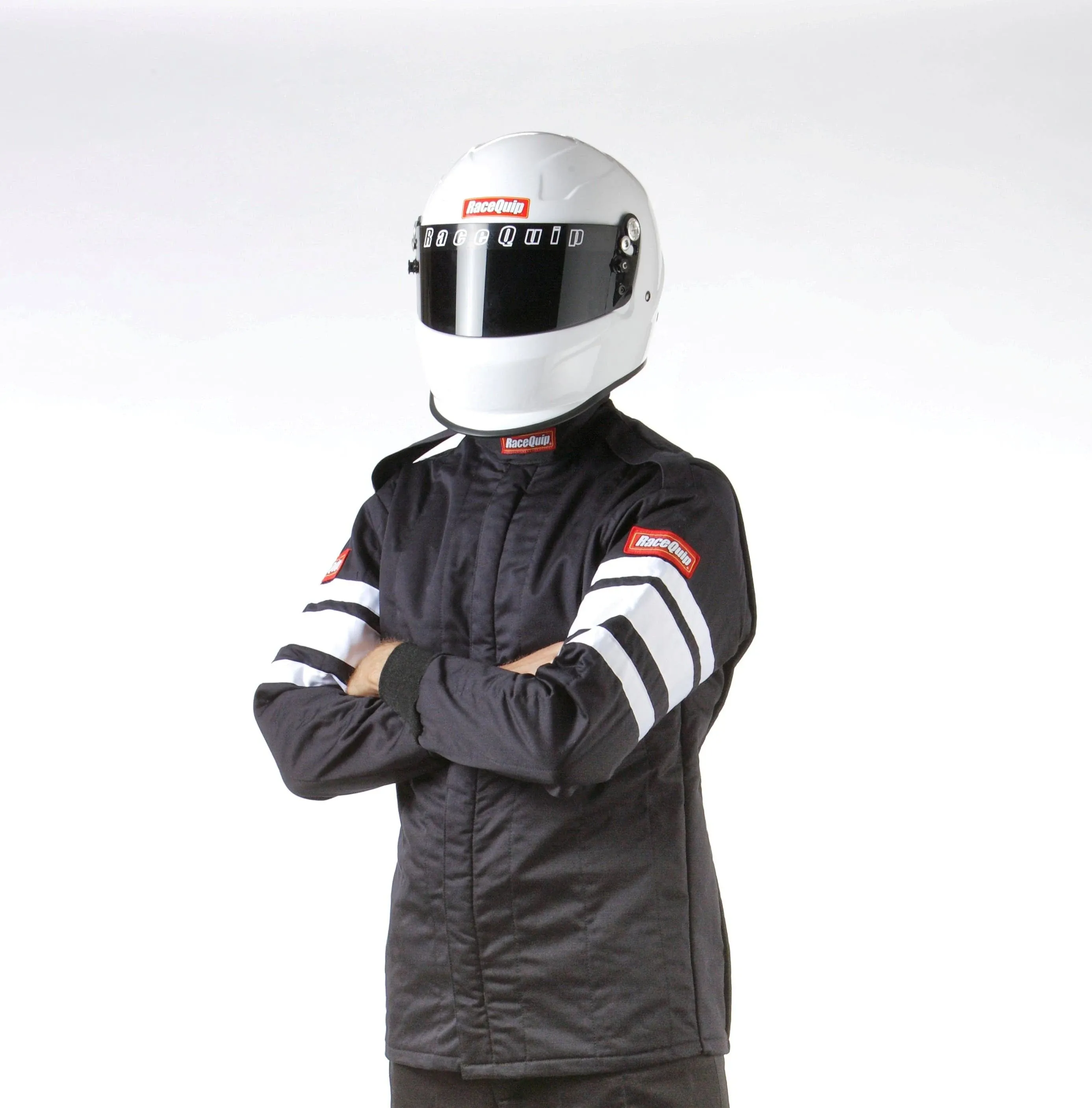 Racequip Jacket 121005; SFI-5 Large SFI 3.2A/5 Multi Layer Black