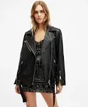 Allsaints Women's Billie Leather Biker Jacket