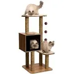 Vesper V-High Base Cat Furniture - BLACK.