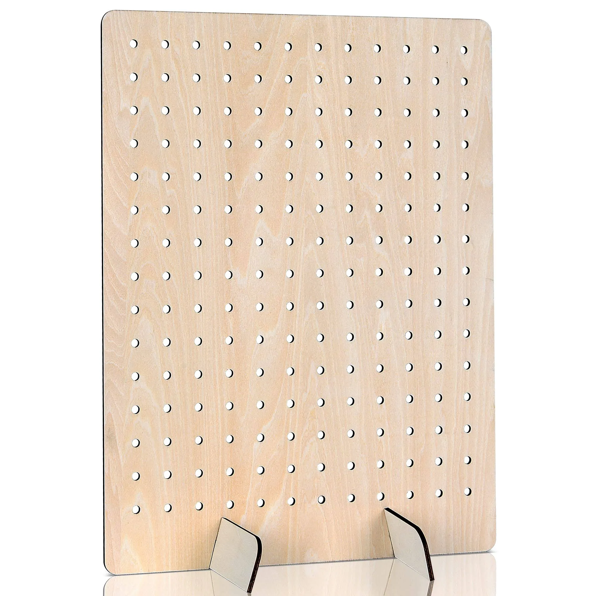 Wooden Pegboard Display Stand Retail Rack - Necklace Holder Earring Di