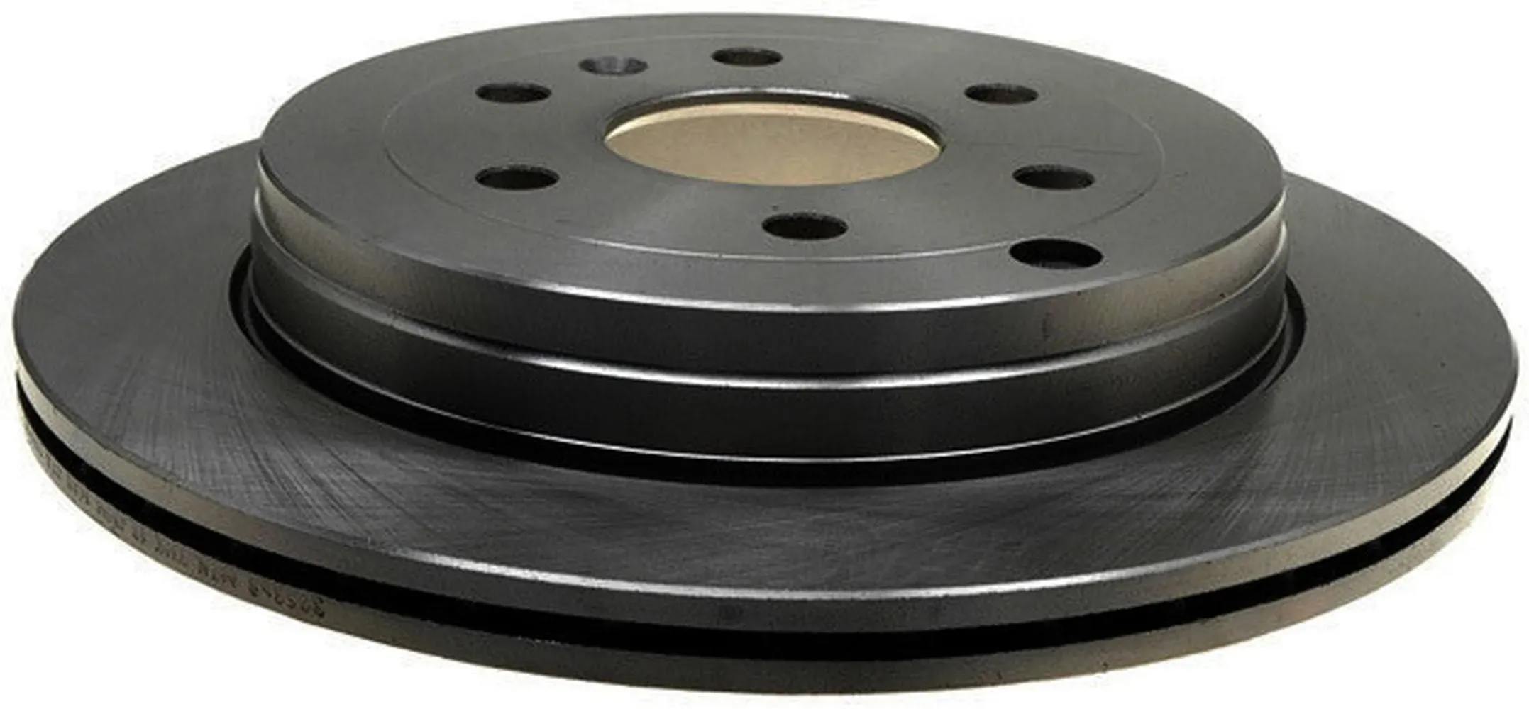 ACDelco 18A2543A Disc Brake Rotor - 6 Lug Holes, Cast Iron, Non-Coated, Plain, Vented, Rear