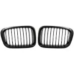 Matte Black Kidney Grille Grill Cover for BMW E46 320i 323i 325i 328i 330xi 01