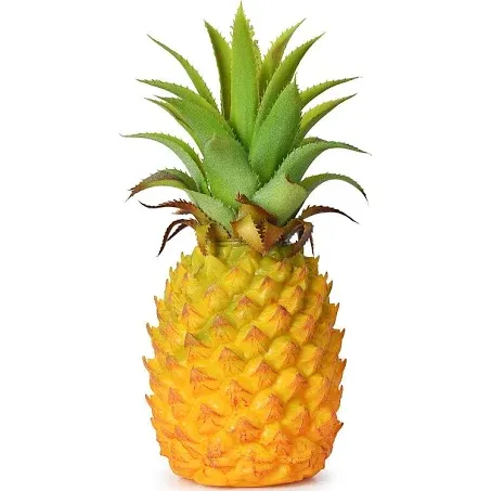 Lvydec Artificial Pineapple, Realistic Artificial Fruit Fake Pineapple for Home Cabinet Table Party Decoration (8.2")