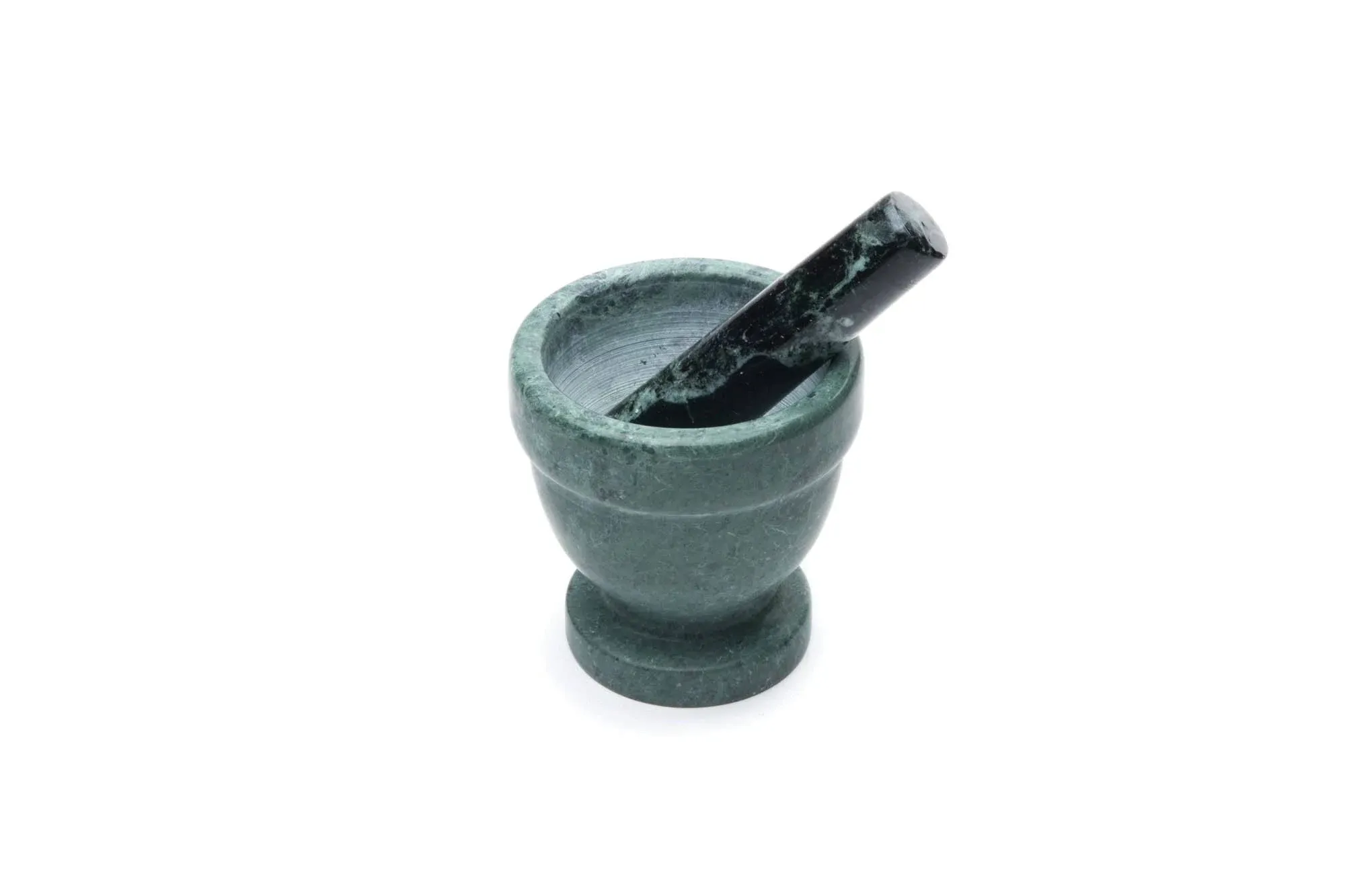 Fox Run Marble Mortar and Pestle, Green, 4&#034;