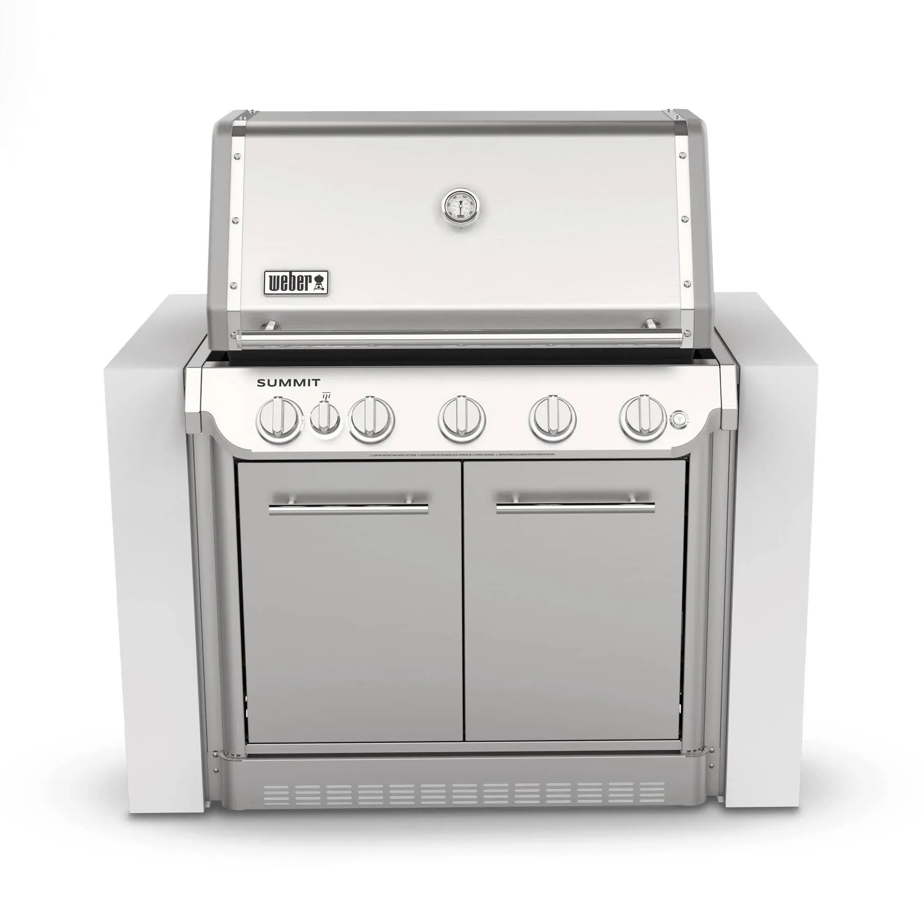 Weber Summit SB38 Built-In 5 Burner Natural Gas Grill Stainless Steel