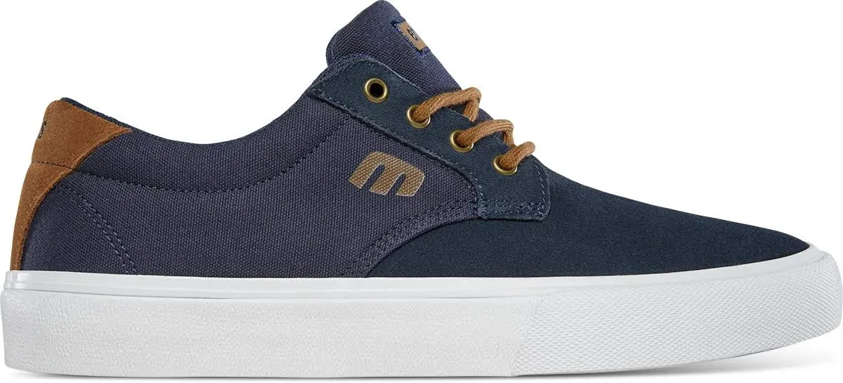 Etnies Singleton Vulc XLT Skate Shoes - Navy/Brown/Whi<wbr/>te