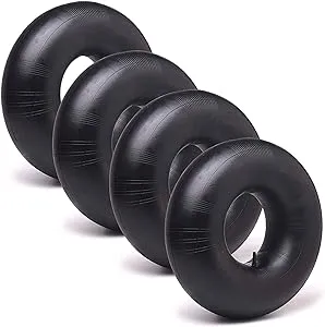 AR-PRO 13 x 5.00-6'' Heavy Duty Replacement Inner Tube with TR-13 Straight Valve Stem (4-Pack) - Compatible with Wheelbarrows, Razor Quad, Dirt Bike