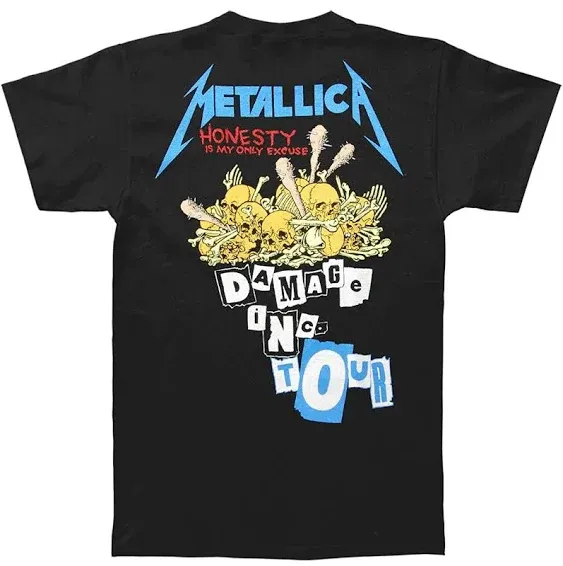 Metallica Men's Standard Damage Inc Tour T-Shirt