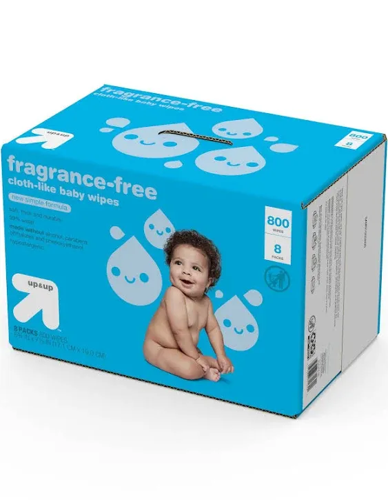 Up and Up Unscented Baby Wipes - 800 Count Refill Pack