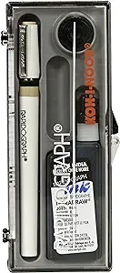 Chartpak, 3165BXZZZ Rapidograph Technical Pen and Ink Set 3/0