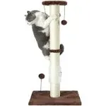 32&#034; Tall Cat Scratching Post Sisal Rope Scratch Posts with Hanging Ball and S...