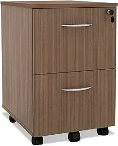 Alera Valencia Collection Mobile File/File Pedestal Walnut - VA582816WA