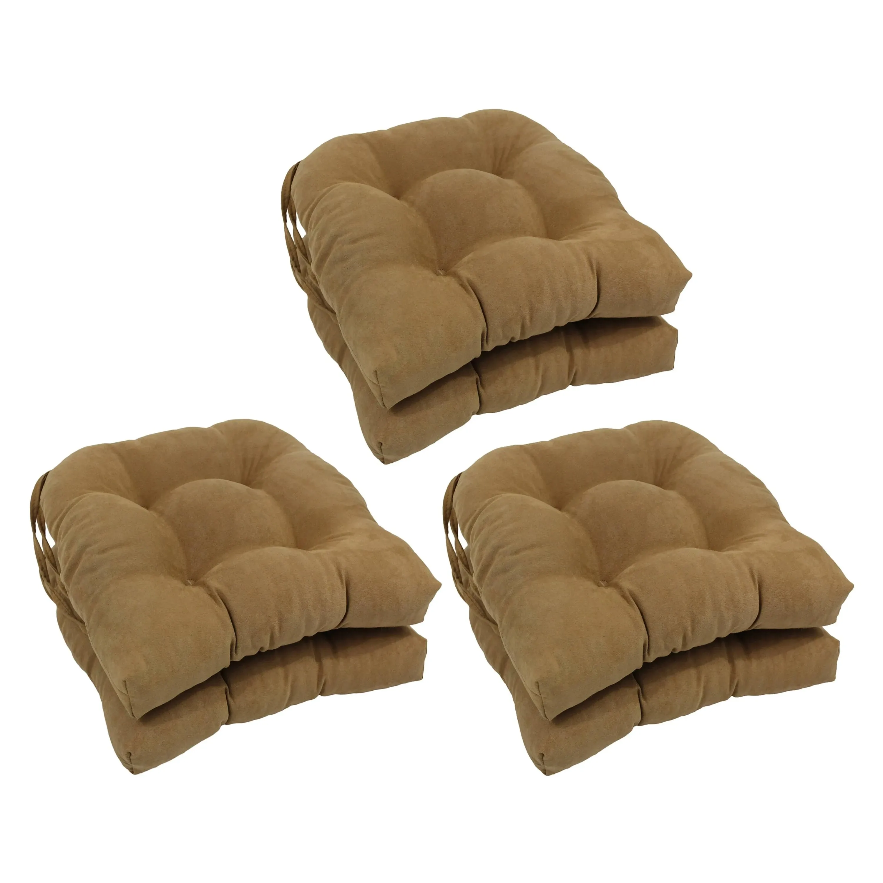 Blazing Needles 916X16US-T-6CH-MS-CM 16 in. Solid MicroSuede U-Shaped Tufted ...