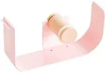 U Brands Tape Dispenser, Desktop Accessory, Arc Collection, Pink Metal (3553A04-24)