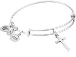 Brand new Alex and Ani Faith &amp; Hope cross bracelet silver