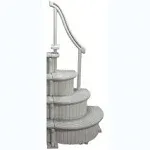 Confer Curve Complete Inground Pool Step System - Blue Steps