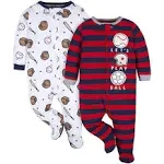 Gerber 2-Pack Baby Boys All Star Sleep 'n Plays