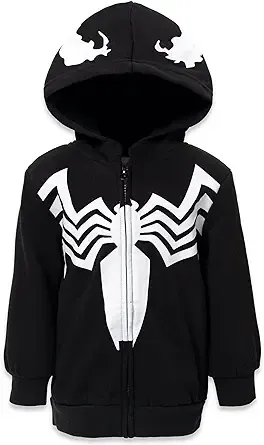 Marvel Spider-Man,Spider-Verse Fleece Zip Up Hoodie Little Kid to Big Kid