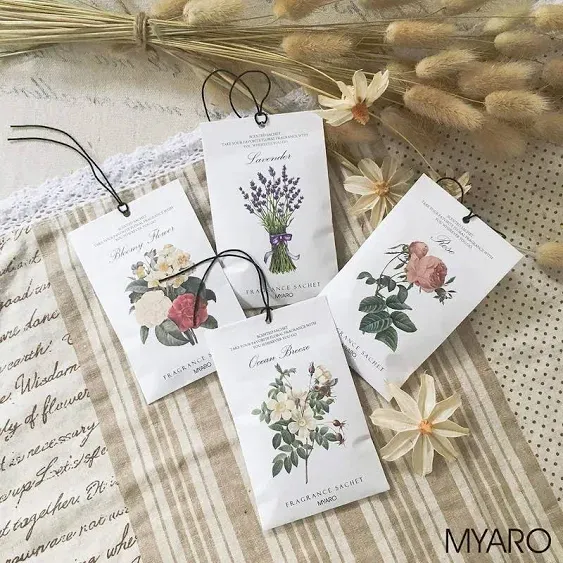 Myaro 12 Packs Lavender Scented Sachets for Drawer and Closet