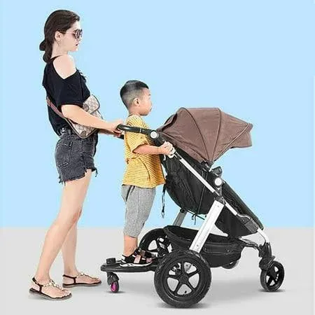 Universal 2in1 Stroller Ride Board,Stroller Ride Board - with Detachable Seat ...