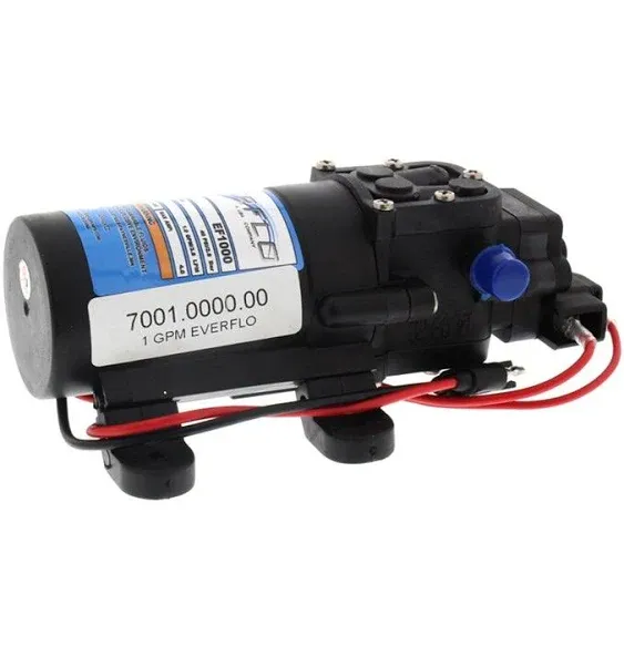 EVERFLO Electric Sprayer Pump: Electric, EF1000-BOX, Demand Pressure Switch, Polypropylene, 12V DC