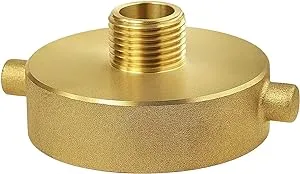 Fire Hydrant Hose Adapter 2-1/2 NST/NH Female x 3/4 GHT Male Brass Fire