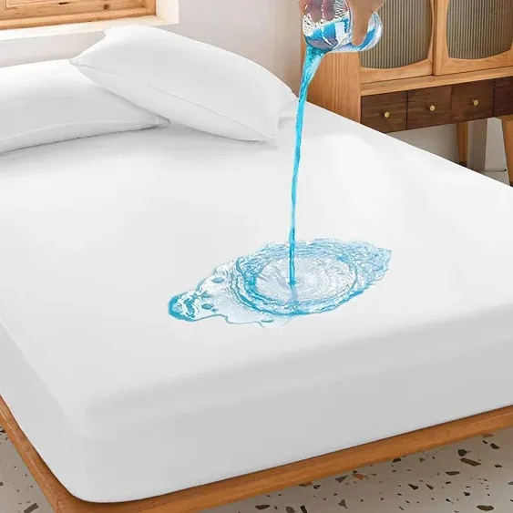 Protect-A-Bed Waterproof Mattress Protector, White, King