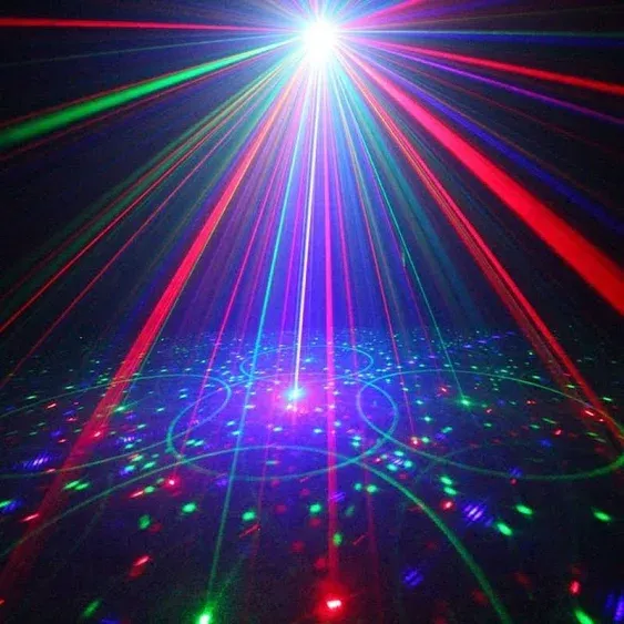 SUNY Laser Lights Music Show DJ 128 Combinations Laser Gobos Projector Indoor 5