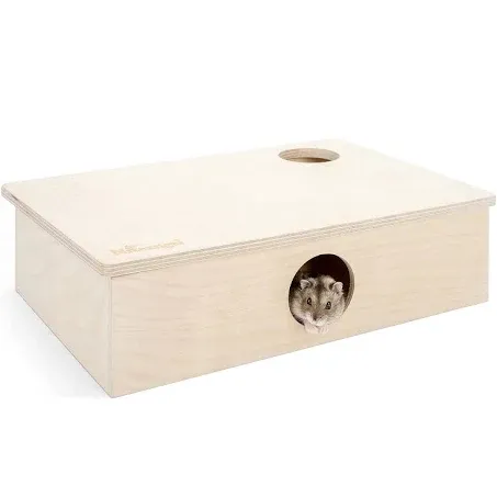 Niteangel Multi-Chamber Hamster House Maze: - Multi-Room Hideouts & Tunnel Exploring Toys for Hamster Gerbils Mice Lemmings (6-Room Small)