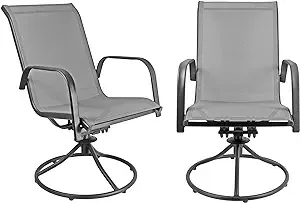 Patio Master Corporation Sienna Swivel Rocker (Set of 2) (Gray)