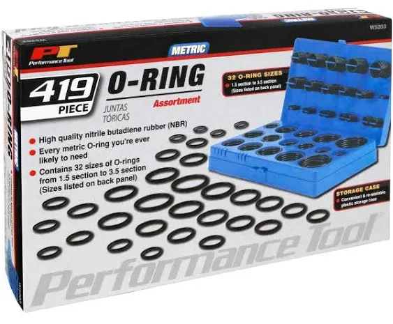 WILMAR 419-Piece Metric O-Ring Assortment Kit