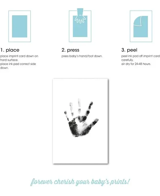 Pearhead Newborn Baby Handprint or Footprint “Clean-Touch” Ink Pad