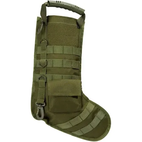 Tactical Christmas Stockings US Military with MOLLE Gear Webbing Desert Woodland