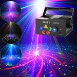 SUNY Laser Lights Music Show DJ 128 Combinations Laser Gobos Projector Indoor 5