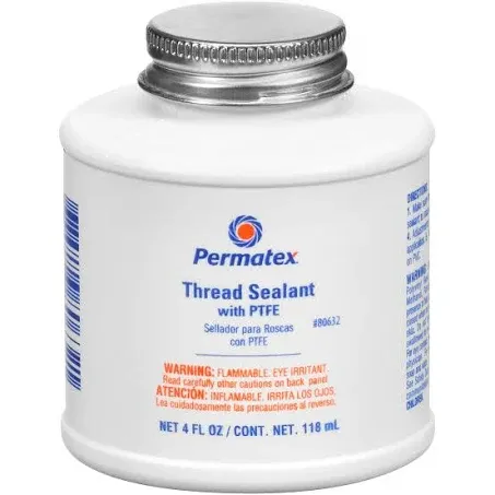 PERMATEX 80632 - Thread Sealant with PTFE 4 oz bottle Pack Of 12 