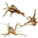 Hamiledyi 5.9-7.9in Aquarium Driftwood Reptile Spider Wood Assorted Branches Natural Trunk Driftwood Tree Fish Tank Decoration(3 PCS).