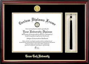 Texas Tech University 11  x 14  Tassel Box and Diploma Frame