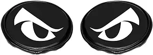 Empi 5 Inch Black Vinyl Light Covers with Eyes for Off Road Lights - Pair - 16-9