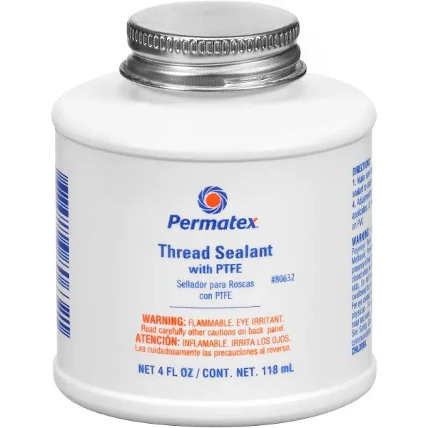 PERMATEX 80632 - Thread Sealant with PTFE 4 oz bottle Pack Of 12 