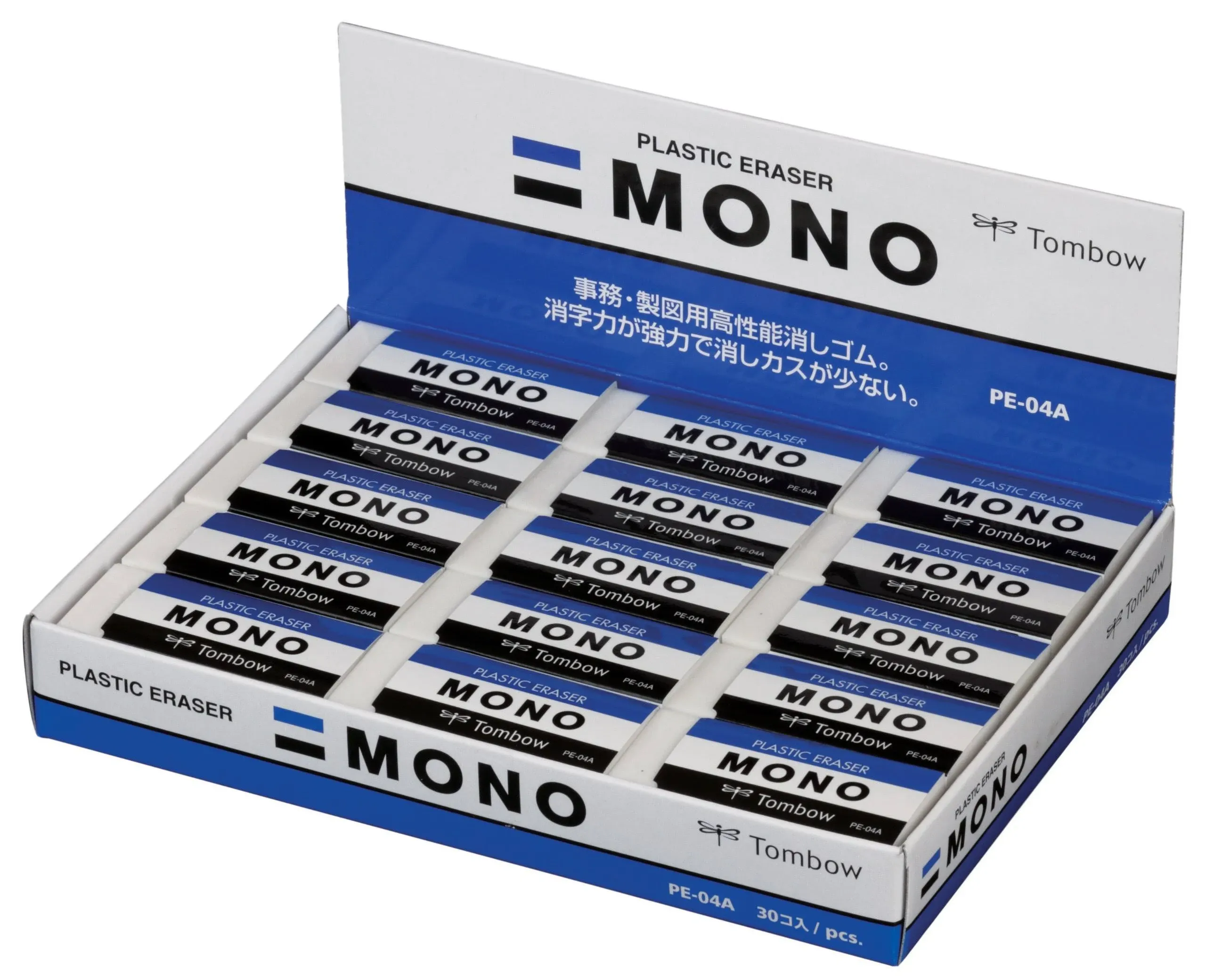 Tombow Mono Pencil Eraser pe04 30 Pieces (Japan Import)