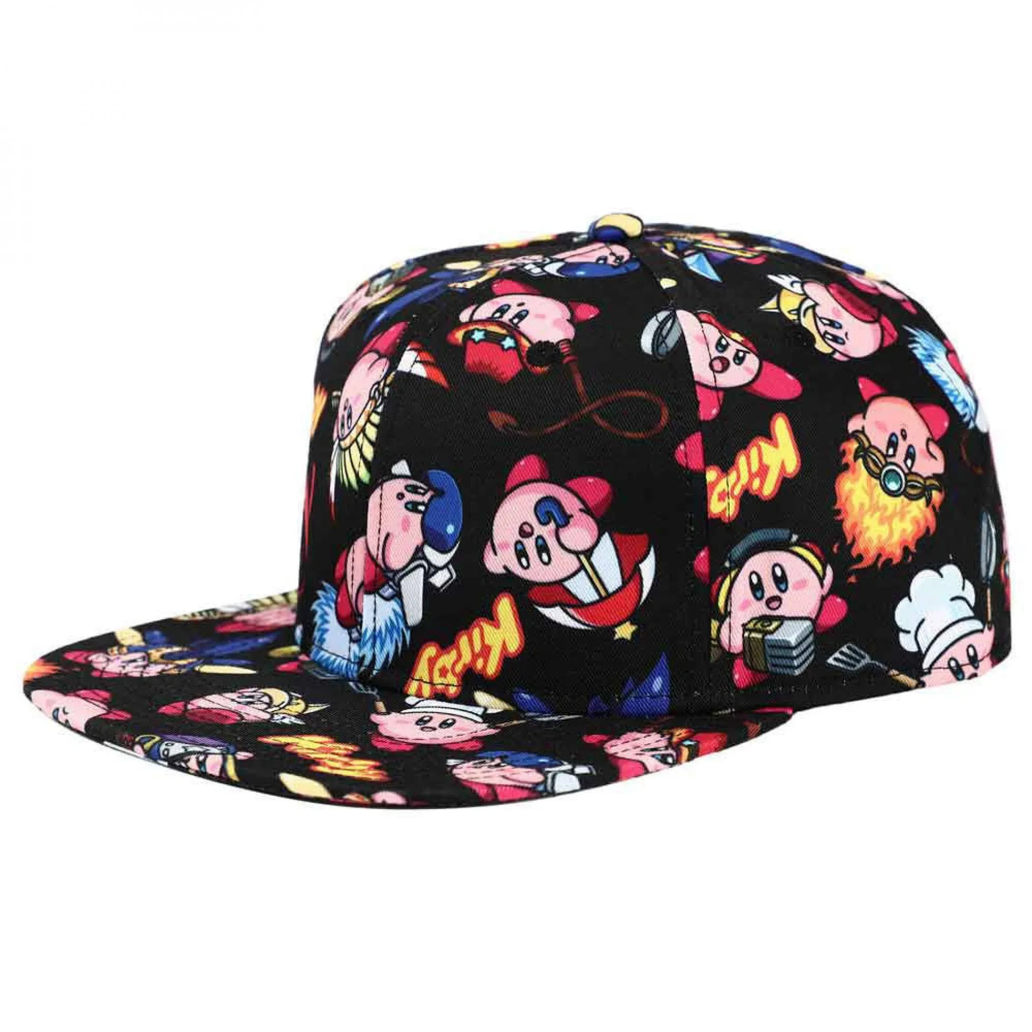 Kirby Powered Up Sublimated Flat Bill Snapback Hat