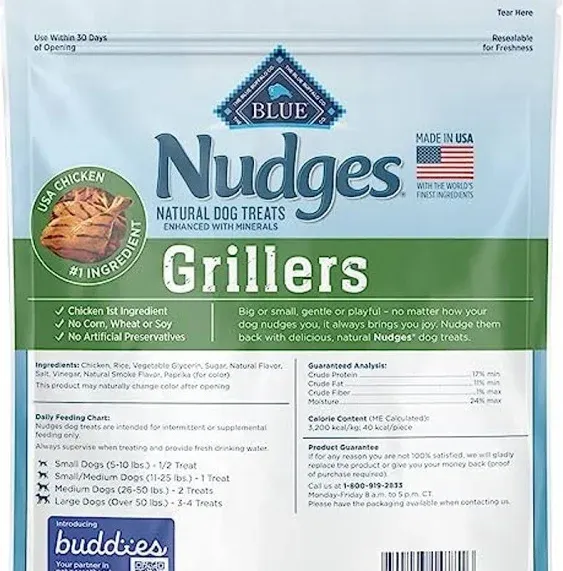 Blue Buffalo Dog Treats, Natural, Grillers 16 oz