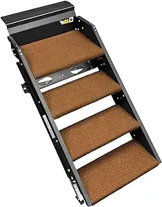 Trailhead RV Step Rugs for Lippert Solid Step RV Steps, 4-Step Rug Package