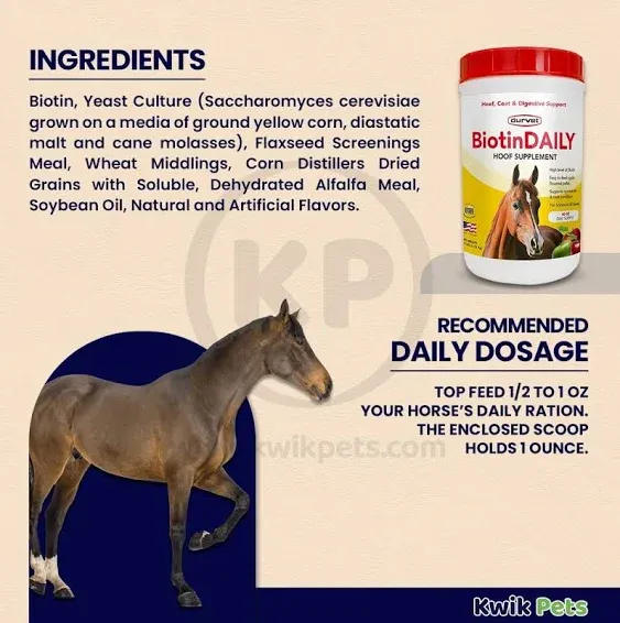 Biotin Daily Hoof Supplement - 2.5 lb