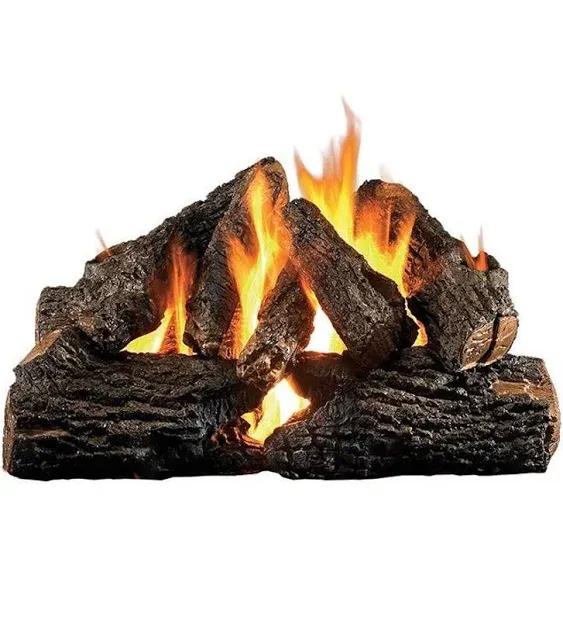 Peterson Manufacturing RH Peterson Real Fyre 18" Charred Oak Gas Logs Only No ...