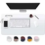 Wadrac 17x48 Multifunctional Desk Pad Clear PVC Plastic Glass Blotter Mat Cover for Office Home for Computer Laptop Keyboard Pads Stand